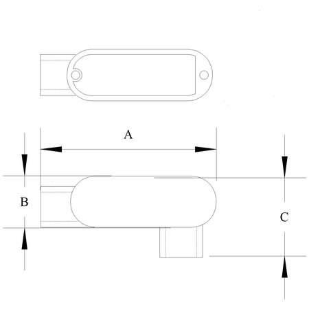 MULBERRY Electrical conduit fitting body 3/4" COMBO THR/SS LB 13802